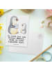 Mr. & Mrs. Panda Postkarte Logopäde Herz mit Spruch in Weiß