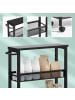 relaxdays Nischenwagen in Schwarz - (B)13 x (H)77 x (T)45,5 cm