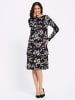 WITT WEIDEN Jersey-Kleid in schwarz-sand-bedruckt