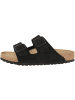 Birkenstock Sandale Arizona Veloursleder normal in schwarz