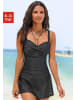 LASCANA Badekleid in schwarz