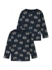 name it 2er-SET Langarmshirt mit Fahrzeug-Motiven All-Over-Print in Blau