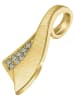 Adeliás Damen Anhänger aus 333 Gold mit Zirkonia in gold