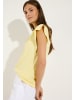 More & More süßes Kurzarmshirt, Blüte in yellow