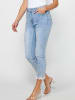 KOROSHI LANGE JEANS SCHMALE HOSE in blau