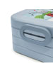 Mr. & Mrs. Panda Lunchbox Smörle Rodeln Design mit Spruch in Blau Pastell