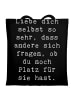 Mr. & Mrs. Panda Shopping Tasche Spruch Selbstakzeptanz Liebe mi... in Schwarz