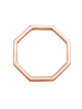 Elli Ring 925 Sterling Silber Geo, Pinky Ring in Rosegold