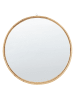 Beliani Wandspiegel BARUNG in Braun - (W) 60 x (H) 60 x (L) 4 cm