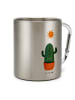 Mr. & Mrs. Panda Kaffeetasse Kaktus Sonne ohne Spruch in Silber