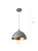 lux.pro Hängeleuchte Toulon in Grau (H)145cm (D)30cm