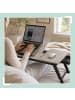 relaxdays Laptoptisch in Grau/ Schwarz
