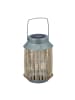 relaxdays Solarlampe in Natur/ Silber - (H)26 x Ø 17 cm