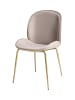 Kayoom Stuhl Charlize 2erSet in beige - messing