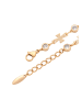faina Women Link Bracelet With Rhinestones in Rose Gold