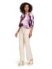 CARTOON Casual-Bluse mit Muster in Weiß/Violett