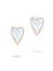 LIEBESKIND BERLIN Ohrstecker Glass Heart in roségold