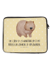 Mr. & Mrs. Panda Laptop Tasche Wombat mit Spruch in Gelb Pastell