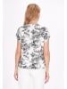 Usha Women Blouse in white black