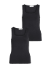Vila 2er-SET Tank Top Bluse Figurbetont in Schwarz-3