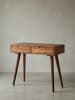 KADIMA DESIGN Rustikaler Konsolentisch Sheesham, 90 cm: Landhausstil, handgefertigt