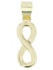 Adeliás Damen Anhänger – Unendlichkeitszeichen Anhänger aus 925 Silber in gold