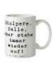 Mr. & Mrs. Panda Kaffeetasse Spruch Fehler machen und daraus ler... in Weiß