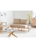 Beliani 2-Sitzer Sofa SALO in Beige/Braun - (W) 155 x (H) 74 x (L) 104 cm