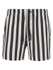 Urban Classics Urban Classics Badeshorts in black/offwhite