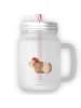 Mr. & Mrs. Panda Trinkglas Mason Jar Meerschweinchen Weisheit oh... in Transparent