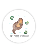 Mr. & Mrs. Panda haftmagnet Otter Seerose mit Spruch in Weiß