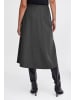 b. young BYMMIDDE LONG SKIRT - LIGHT WOVEN Loose fit in Dark Grey Mel. Pinstripe Mix