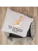 Mr. & Mrs. Panda Hundesofa Langhaar Collie Lebensretter mit Spruch in Grau Pastell