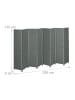 relaxdays Paravent in Grau - (B)320 x (H)170cm