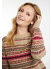 usha FESTIVAL Strick Pullover in Beige Mehrfarbig