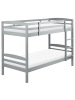 Beliani Hochbett REGAT in Grau - (W) 97 x (H) 147 x (L) 208 cm