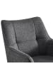 B&D Home 2er-Set: Esszimmerstuhl BREIGHT in Anthrazit - (B)56 x (H)83 x (T)59 cm