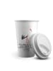Mr. & Mrs. Panda To Go Becher Storch mit Spruch in Weiß