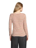 BETTY & CO Ringelshirt mit U-Boot-Ausschnitt in Brown/Cream