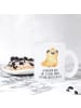 Mr. & Mrs. Panda Teetasse Mops Krone mit Spruch in Transparent