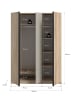 ebuy24 Kleiderschrank Oakland Eiche 130 x 53 cm