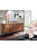 KADIMA DESIGN Massivholz Sideboard Sheesham, 123x70x45 cm, Industrial-Design