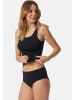 Schiesser Midi Slip Unique Micro in Schwarz / beige