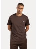 SMILODOX T-Shirt Ilyas in Braun