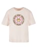 F4NT4STIC T-Shirt Muttertag super müde Mama Retro Blumen in pink