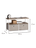 CALICOSY Couchtisch LISA in Helles - (W) 80  x (H) 47  x (L) 40  cm