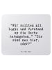 Mr. & Mrs. Panda Mouse Pad "Wir sollten mit Logik... mit Spruch in Aquarellblau