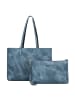 Replay Shopper Tasche 35 cm in blue denim-black
