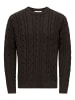 ONLY & SONS Strickpullover in Coffee Bean