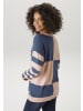 Aniston CASUAL Strickpullover in altrosa-jeansblau-meliert